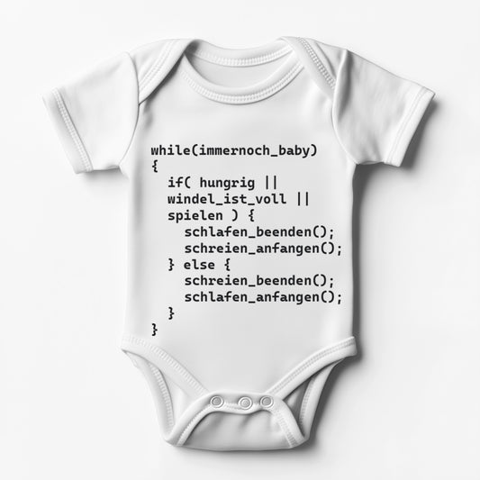 Süßer Baby Body für kleine Programmierer